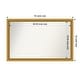 preview thumbnail 132 of 191, Wall Mirror Choose Your Custom Size - Extra Large, Townhouse Gold Wood Outer Size: 50 x 32 in