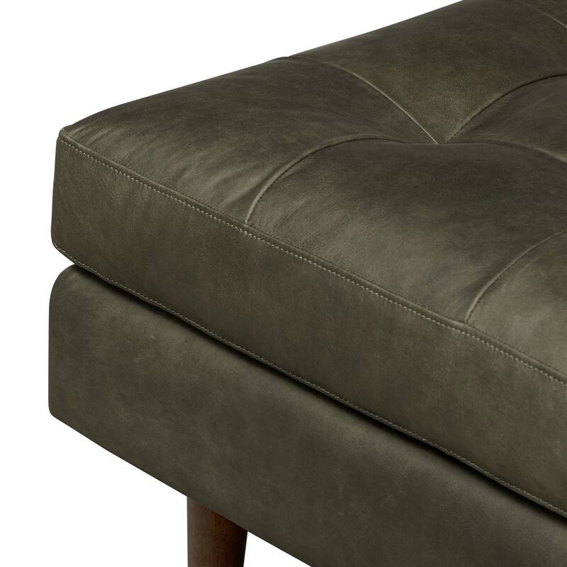 Poly & Bark Napa Ottoman - Full Grain Genuine Italian Leather