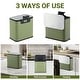 preview thumbnail 16 of 22, Slim Hanging Stainless Steel Trash Can, Lid with Charcoal Filter, Removable Inner Bucket, Under Sink Bin