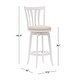 preview thumbnail 33 of 37, Hillsdale Furniture Savana Wood Upholstered Swivel Stool