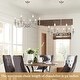 preview thumbnail 31 of 45, 8-Light Rustic Candlestick Island Chandelier Linear Chandelier Lighting for Kitchen Island