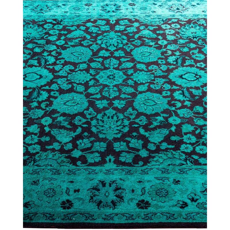 Fine Vibrance One-of-a-Kind Hand-Knotted Area Rug - Blue, 4' 2" x 6' 5" - 4' 2" x 6' 5"