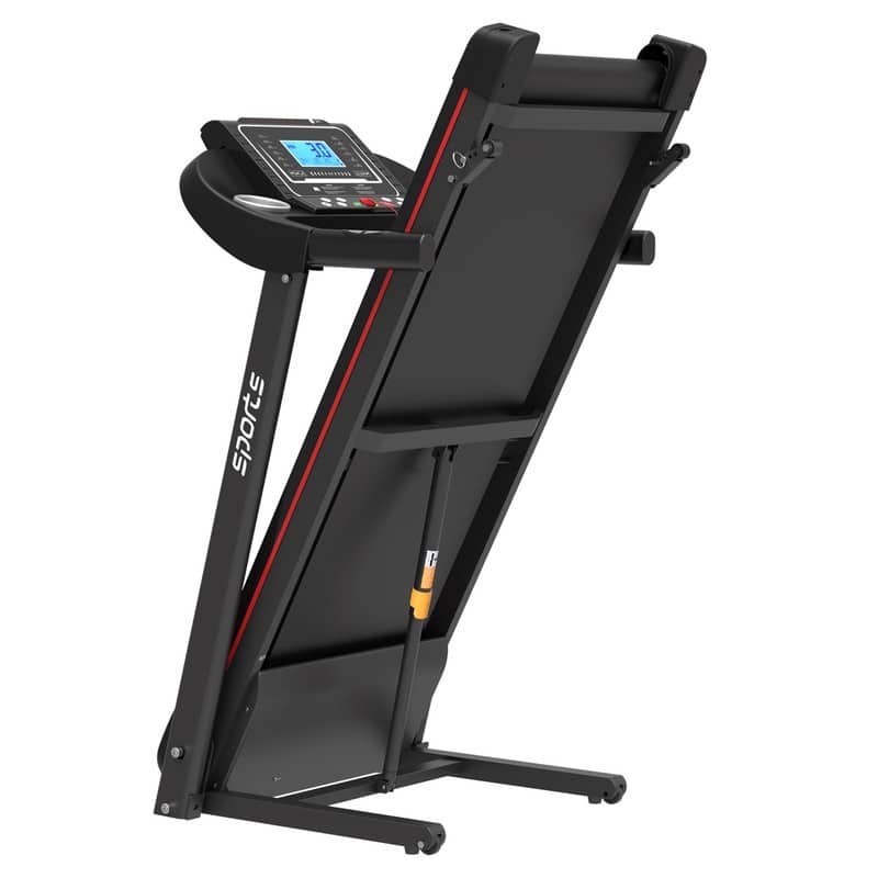 Home Foldable Treadmill with Incline,5" LCD Screen 250 LB Capacity,MP3