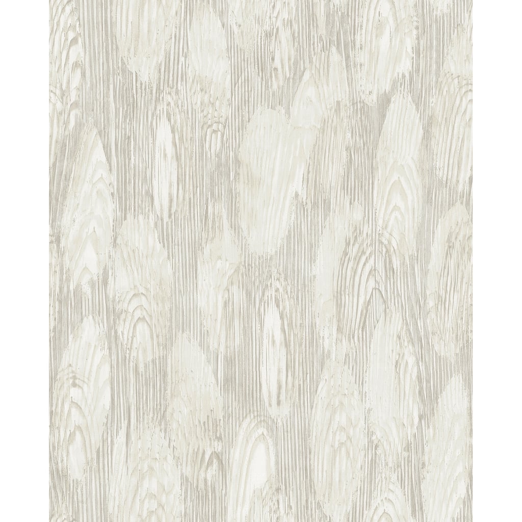 A-Street Prints Monolith Silver Abstract Wood Wallpaper