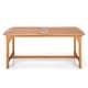 preview thumbnail 6 of 16, MAISON ARTS Patio Solid Acacia Wood Expandable Dining Table for 6/8 People