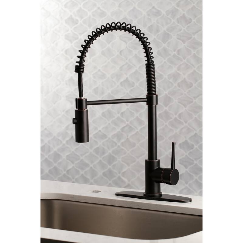 Kingston Brass Concord Single-Handle Pre-Rinse Kitchen Faucet