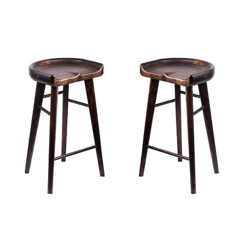 Maple Tractor Stool (Set of 2) - 29"H x 16"W x 16"D