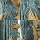 preview thumbnail 30 of 30, Fabdivine Handmade Pure Linen Fabric Eyelet Curtain Block Print Floral Drape