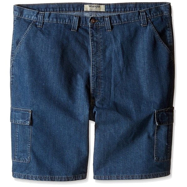 men's wrangler denim cargo shorts