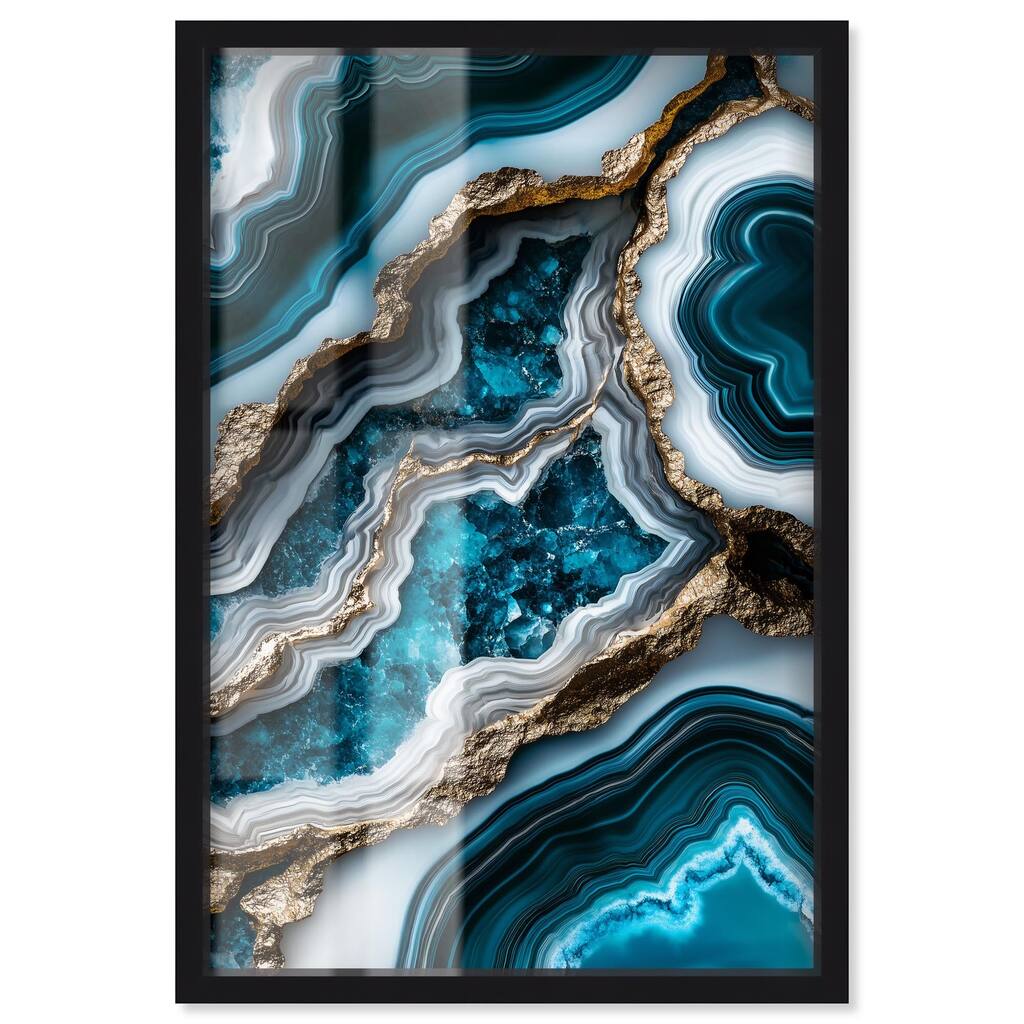Teal Tides Treasure II Shadowbox by Art Remedy