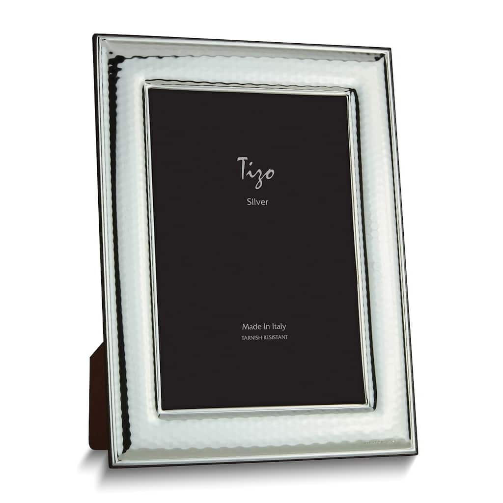 Curata Silver-Plated Hammered 8x10 Frame