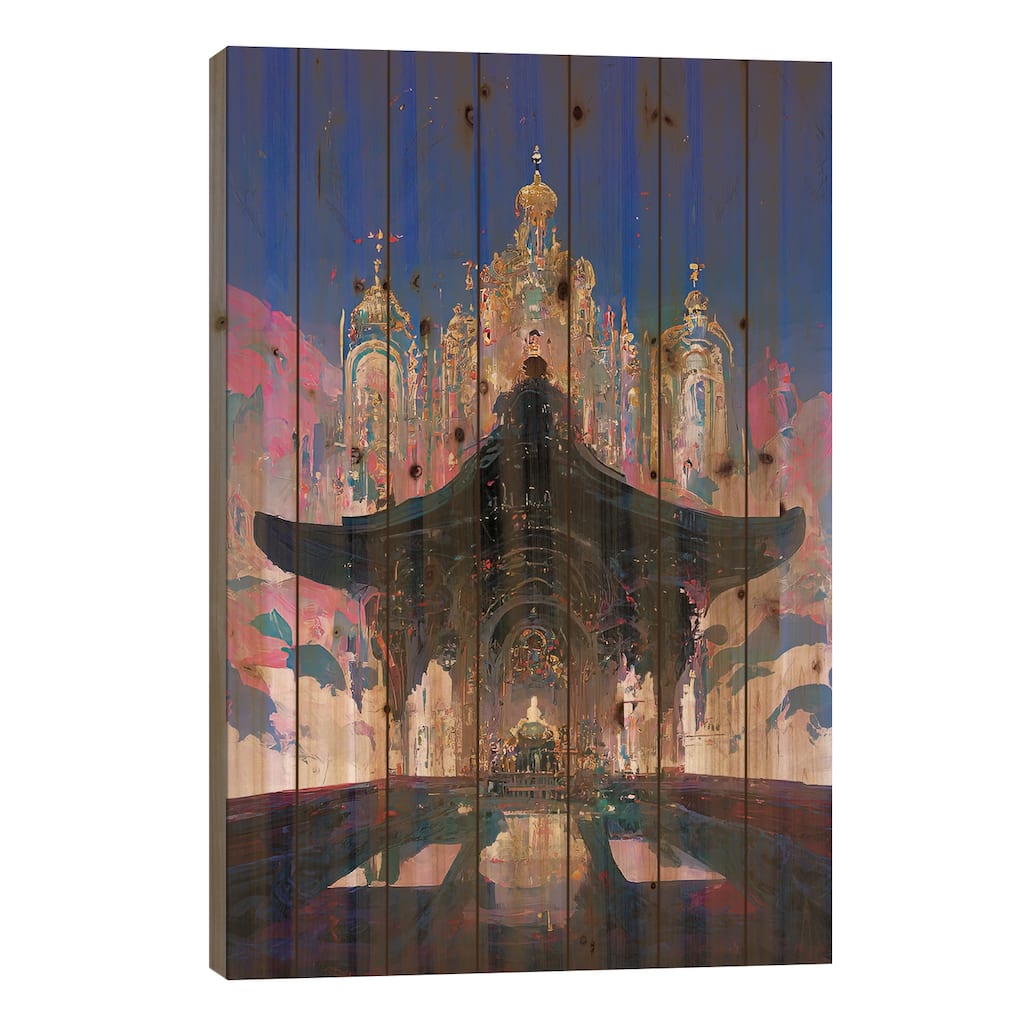 Slumber Trip Print On Wood by Kenwood Huh - Multi-Color