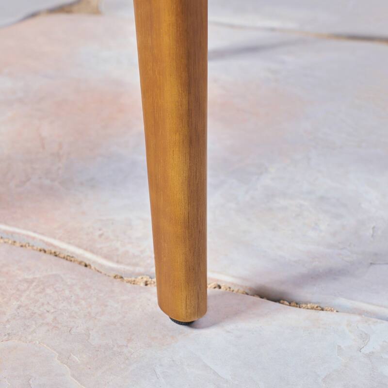 Linwood Outdoor 3 Piece Wood and Wicker Bistro Set by Christopher Knight Home