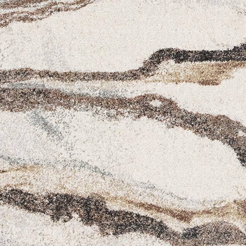 HomeRoots Abstract Modern Rectangle Area Rug - 5' X 8'