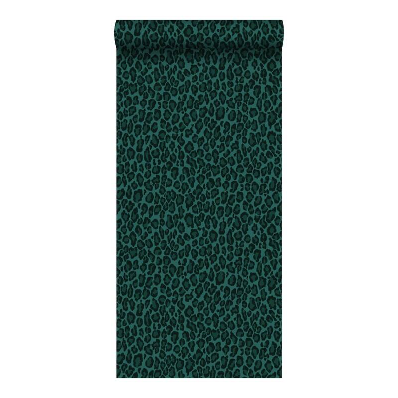 ESTA Home Cicely Green Leopard Skin Wallpaper - 20.9 x 396 x 0.025