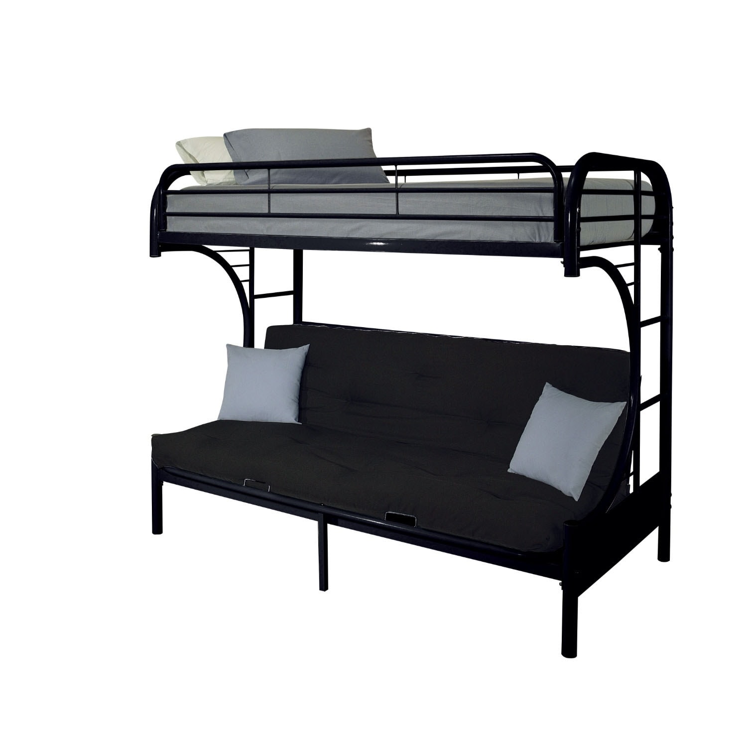 Benzara metal twin bunk shop bed
