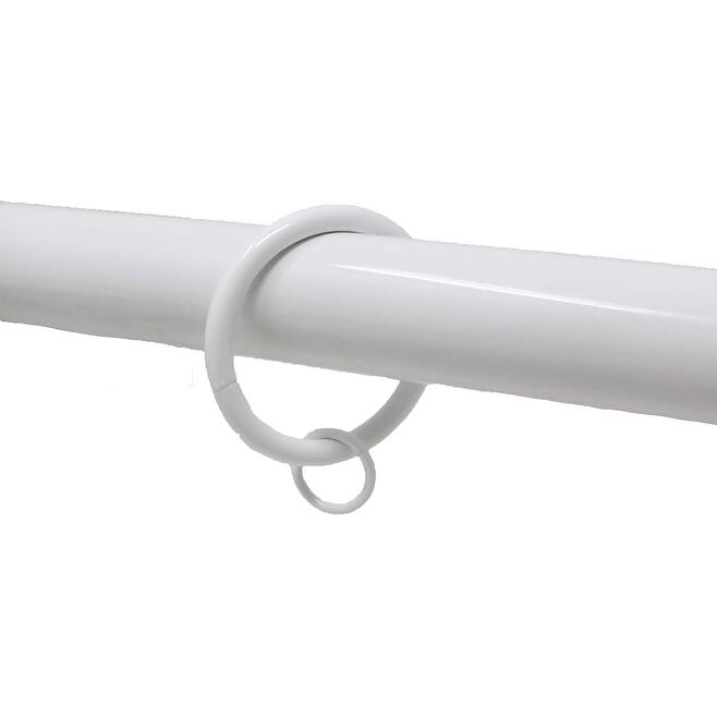 Set of 14 Solid Metal Window Drapery Curtain Panel Ring with Eyelet, 1.5" Inner Diameter, Fits Up to 1.25" Rod