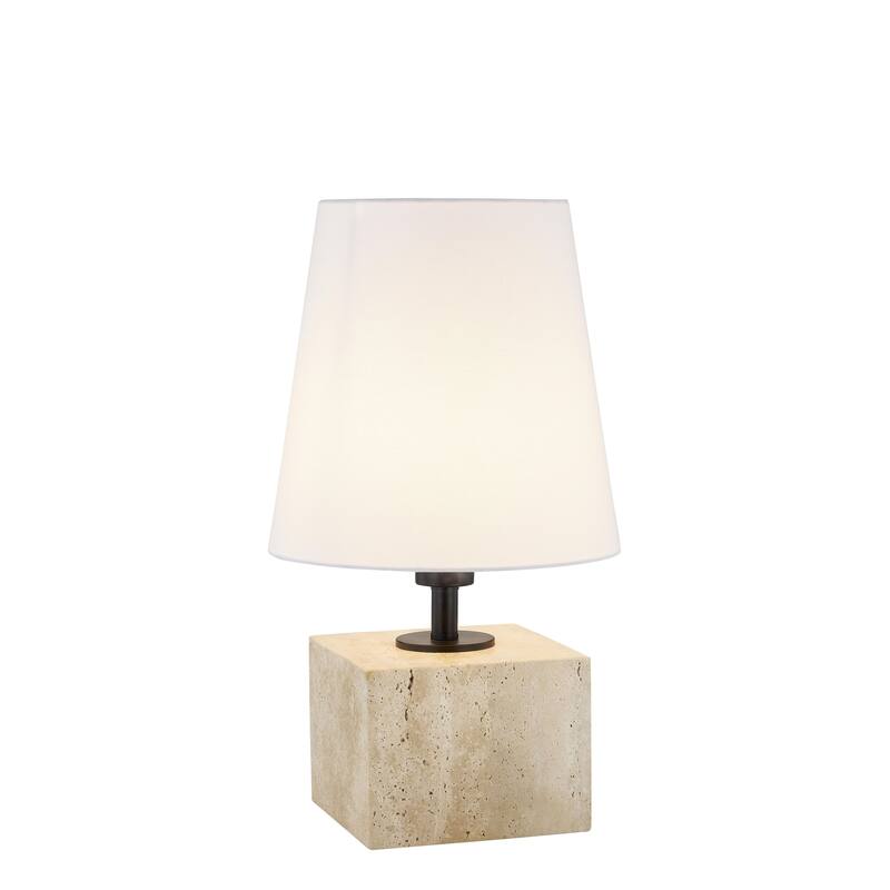 Glenn 18" Table Lamp with Linen Shade, Beige