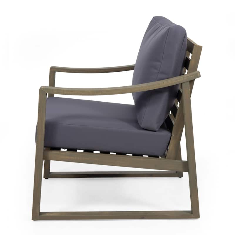 Samwell Acacia Wood Outdoor Loveseat and Coffee Table Set by Christopher Knight Home