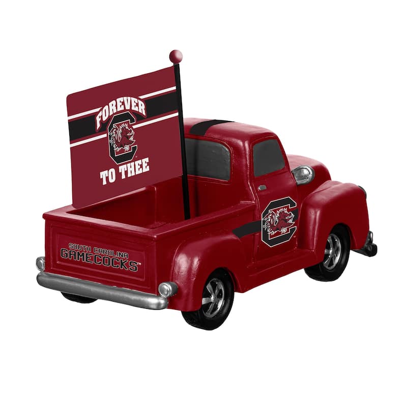 NCAA Rally Truck Garden Statue with Team Flag