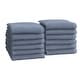 preview thumbnail 158 of 174, Linery & Co. Luxury Cotton Textured Bath Towel. Washcloth (Pack of 12) - Chambray Blue
