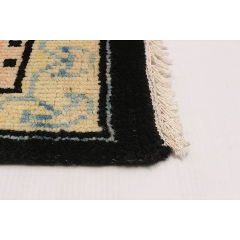 ECARPETGALLERY Hand-knotted Jules Serapi Black Wool Rug - 8'1 x 9'11
