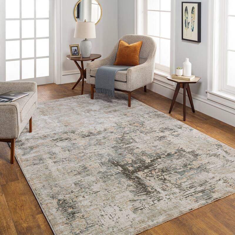 Artistic Weavers Farren Vintage Distressed Area Rug - 6' 7" x 9' 6" - Dark Gray