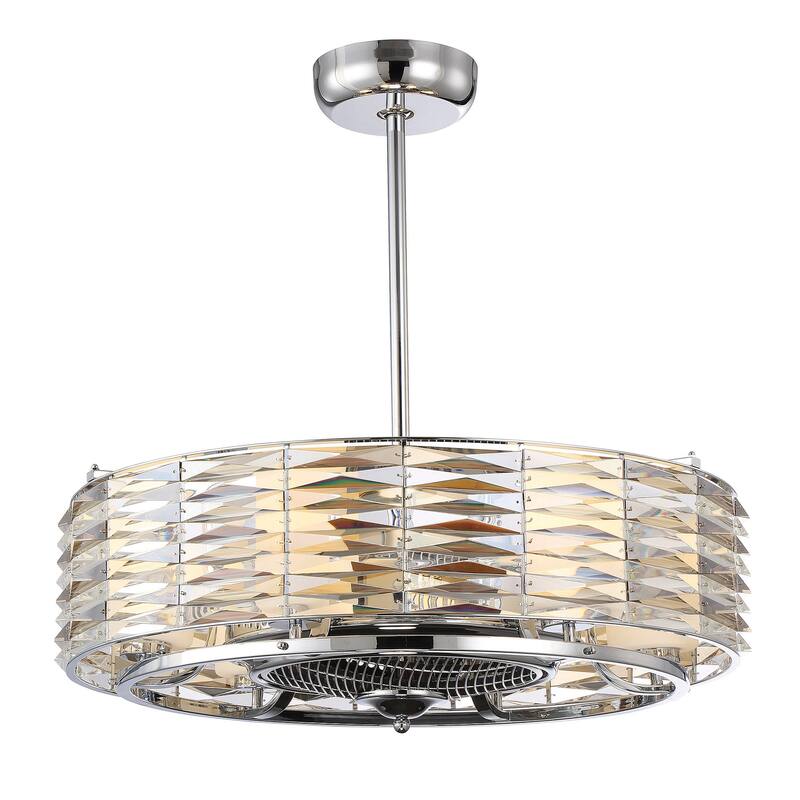 Taurus 6-Light Fan D'Lier in Polished Chrome