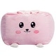 preview thumbnail 1 of 71, Animal Bean Bag Chair for Kids, Soft Cozy Animal Chair for Bedrooms Large - 24 inch - Pink Bunny