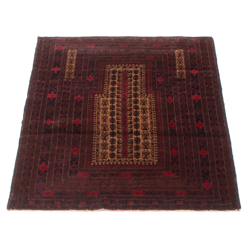 Teimani Brown Rug 3'2" x 4'7" - 3'2 x 4'7