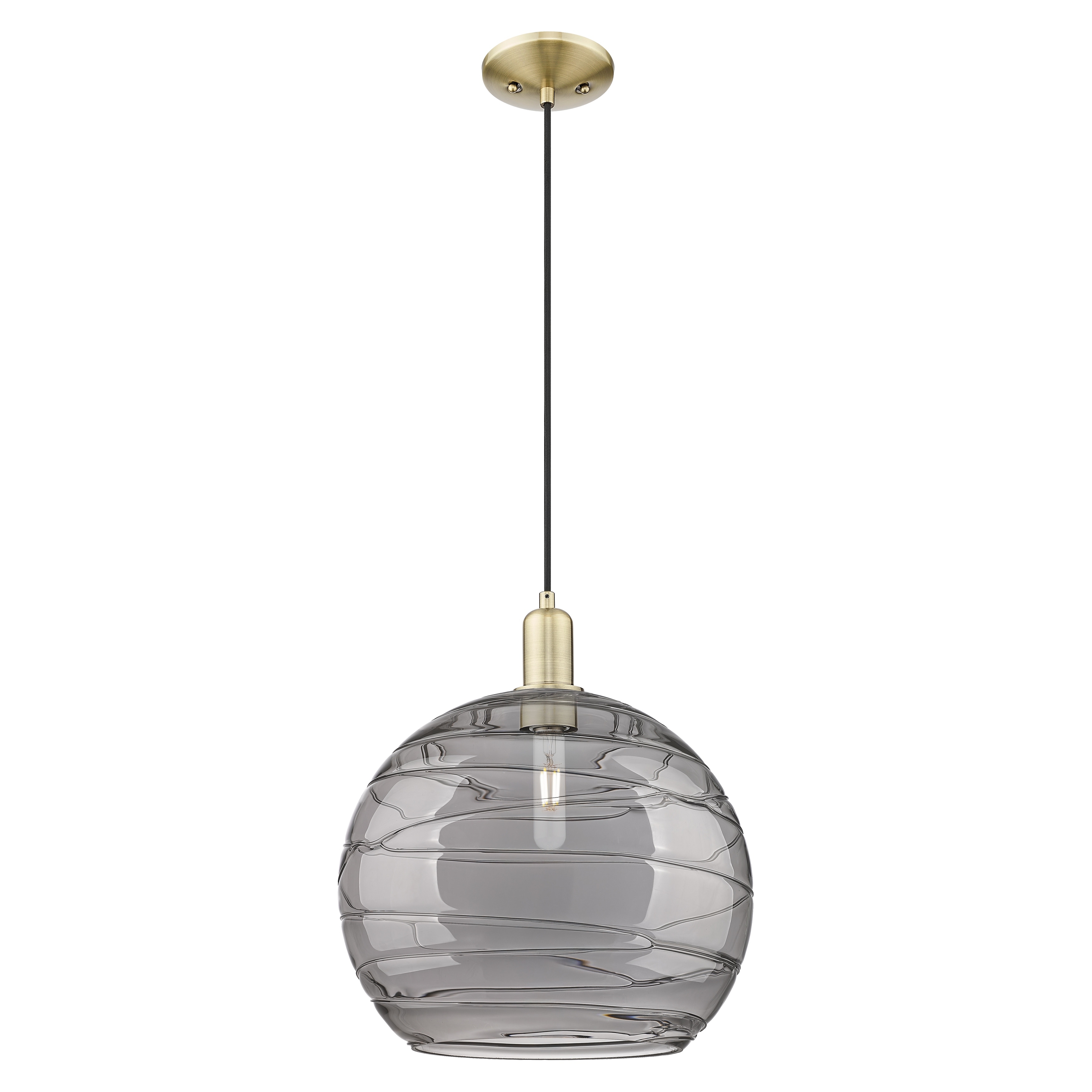 Innovations Lighting Endless Possibilities Arcadia - Athens Deco Swirl - 1 Light 14" Cord Hung Mini Pendant