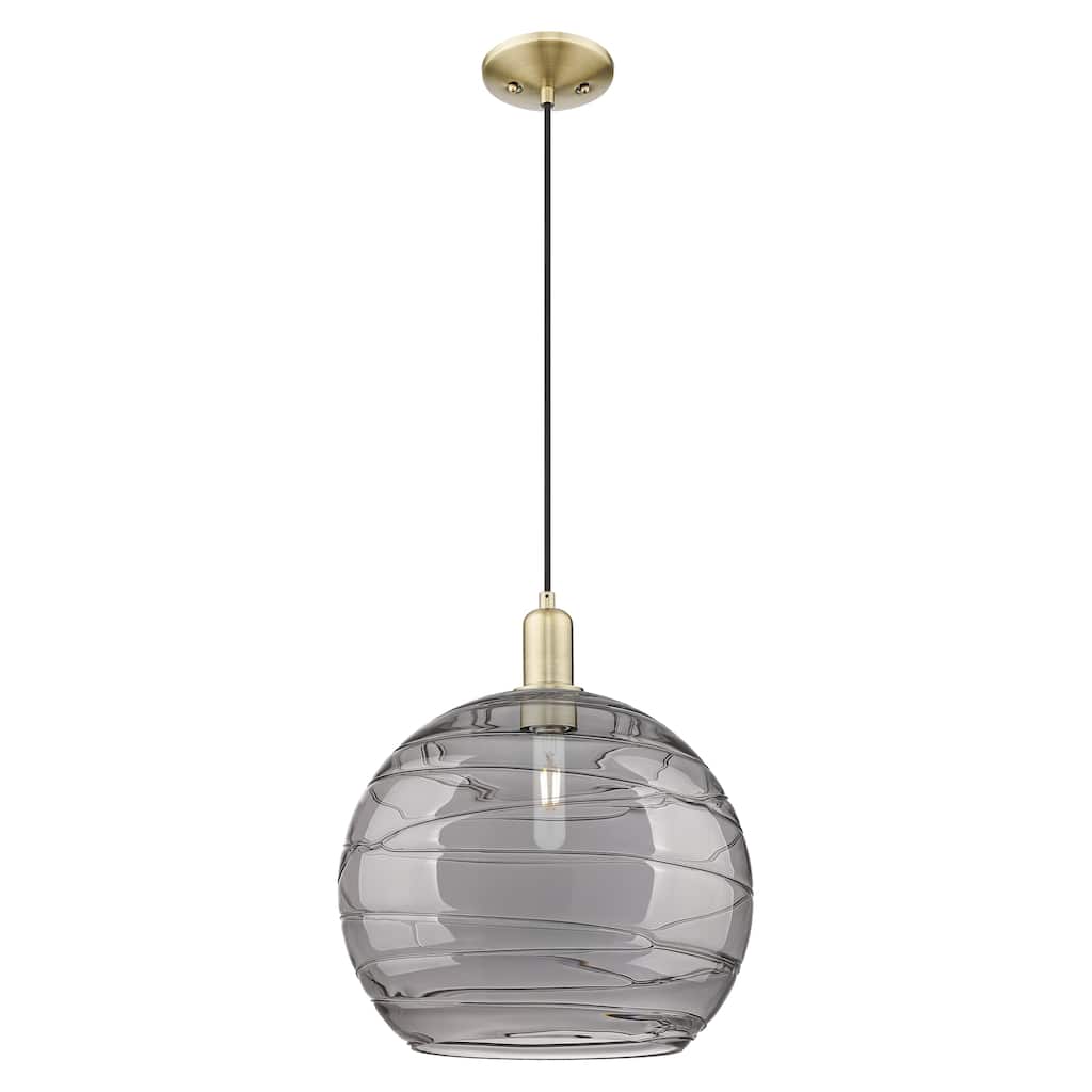 Innovations Lighting Endless Possibilities Arcadia - Athens Deco Swirl - 1 Light 14" Cord Hung Mini Pendant