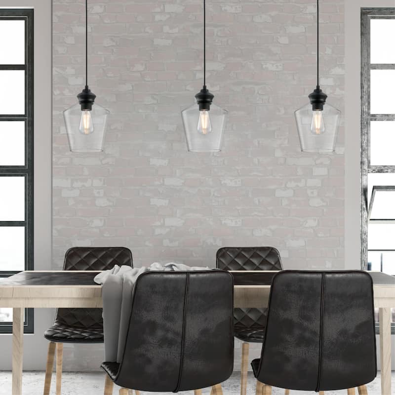 Westinghouse Lighting Ramsey One-Light Indoor Mini Pendant, Brushed Nickel Finish with Clear Glass