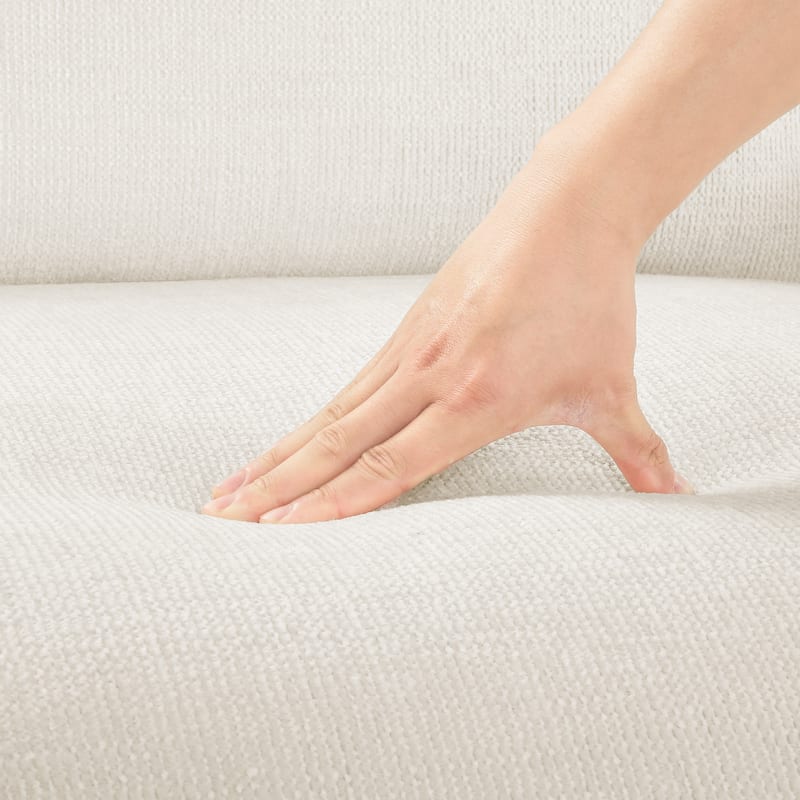 Living Room Upholstered Accent Chair,Modern Reading Chair With Arms Pillows - 52"W X 54.6"D X 34.6"H