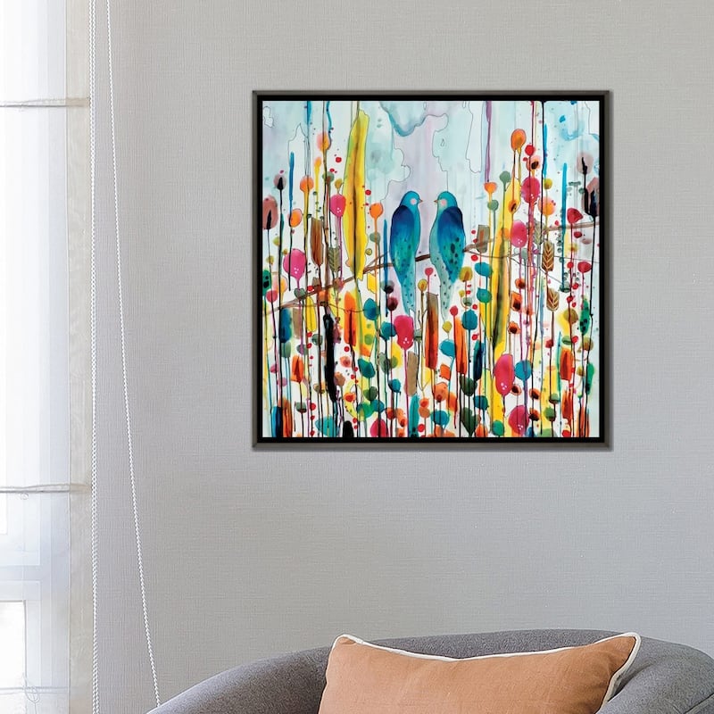 iCanvas "We" by Sylvie Demers Framed
