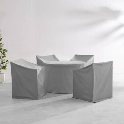 Crosley 5Pc Round Outdoor Dining Furniture Cover Set