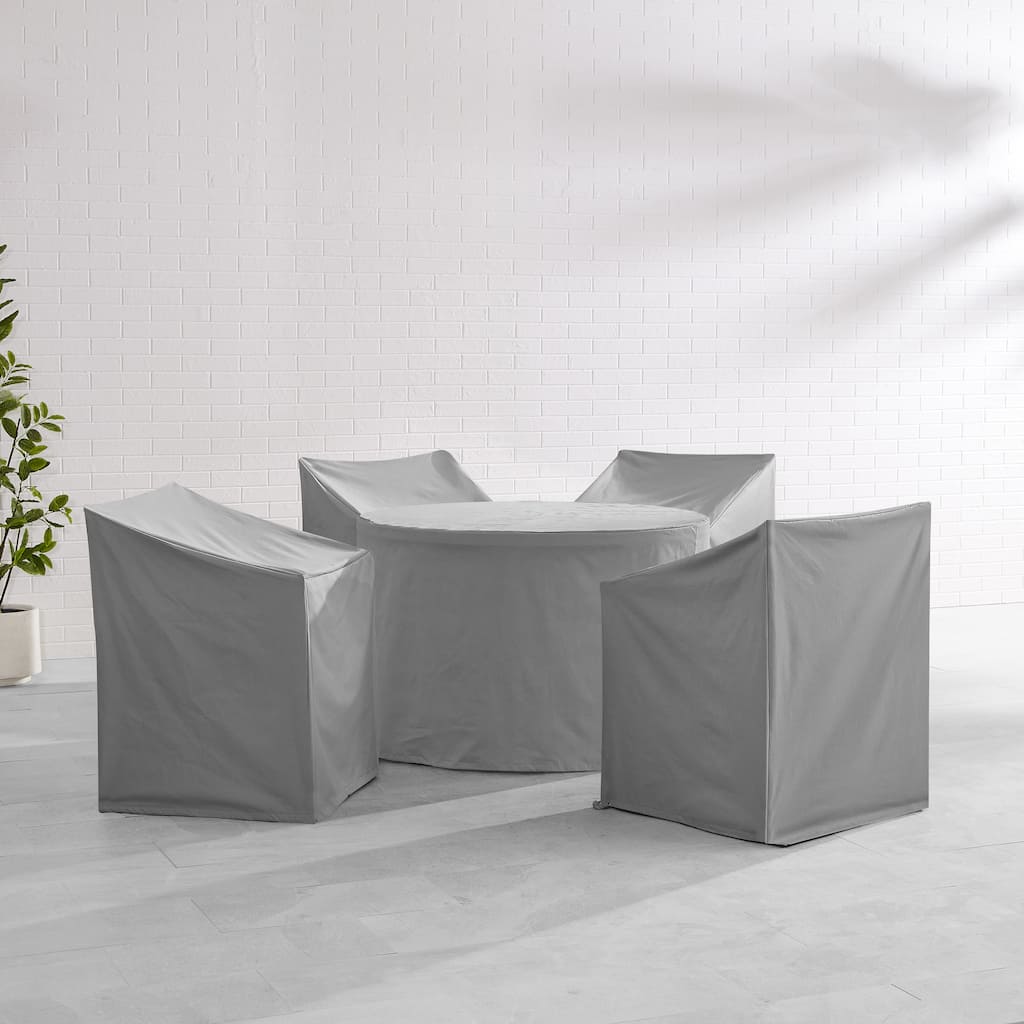 Crosley 5Pc Round Outdoor Dining Furniture Cover Set