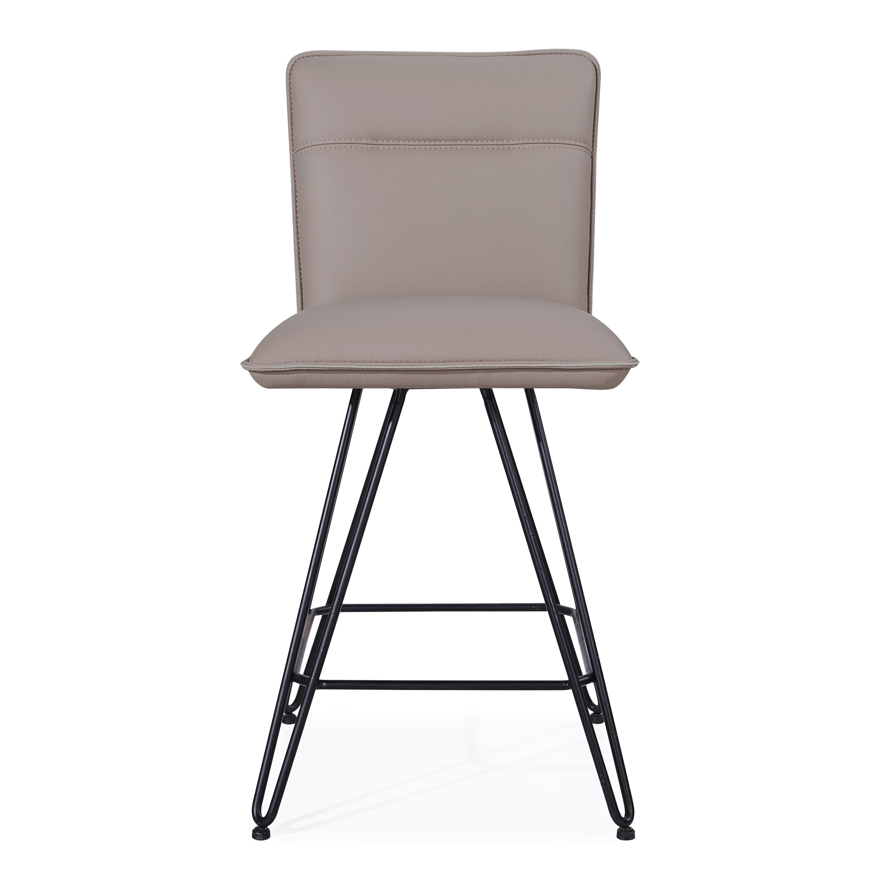 Demi Hairpin Leg Swivel Counter Stool in Taupe - Bed Bath & Beyond ...