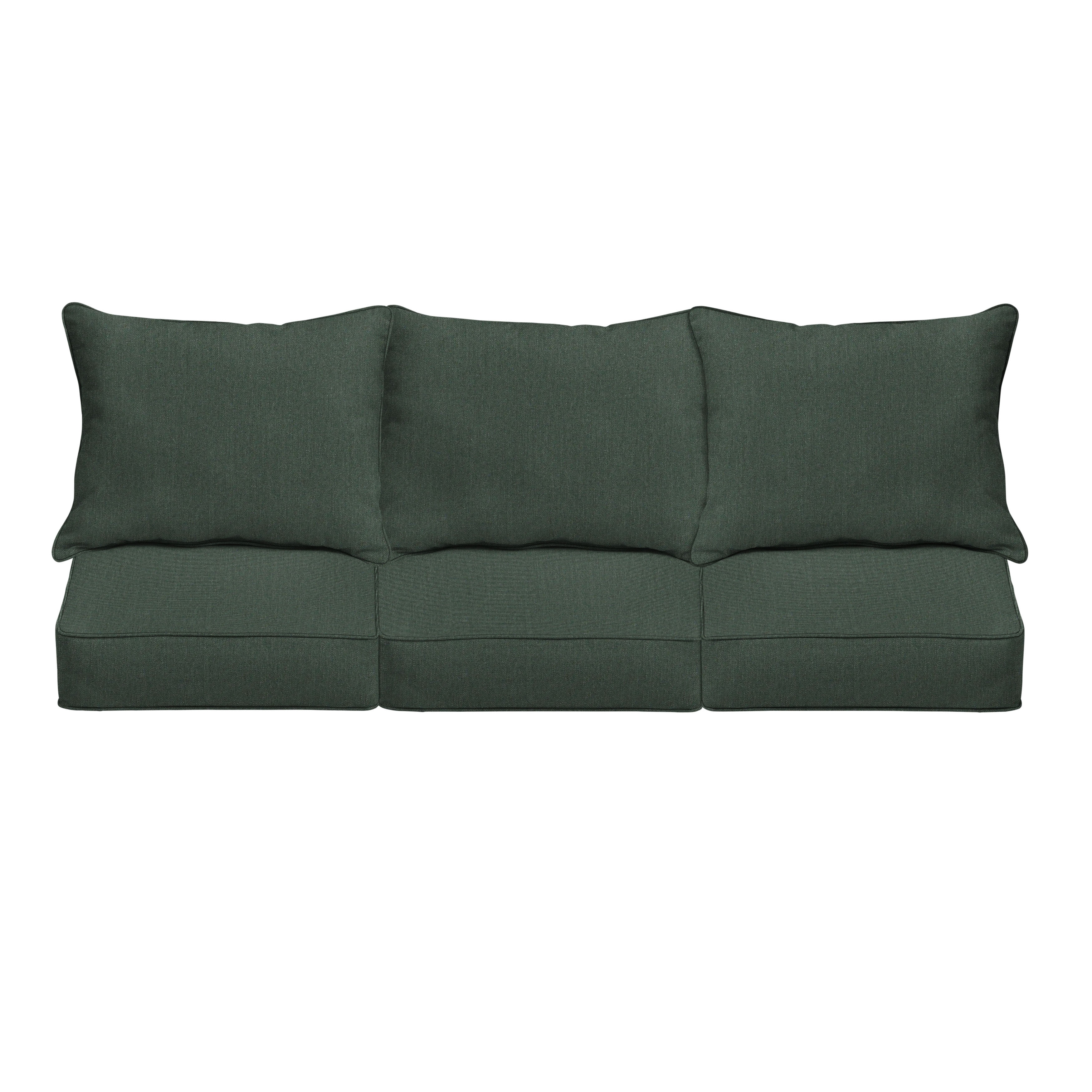 Sorra Home Sunbrella Outdoor Deep Seating Sofa Cushion Set