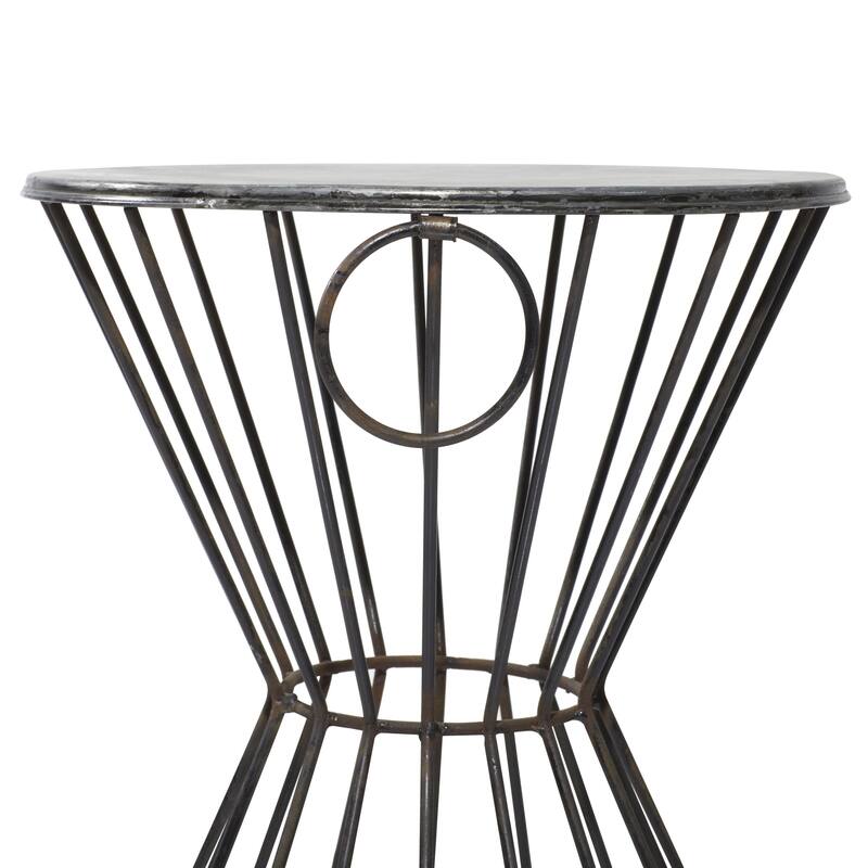 Metal Accent Table - Gray - Roche River Decor