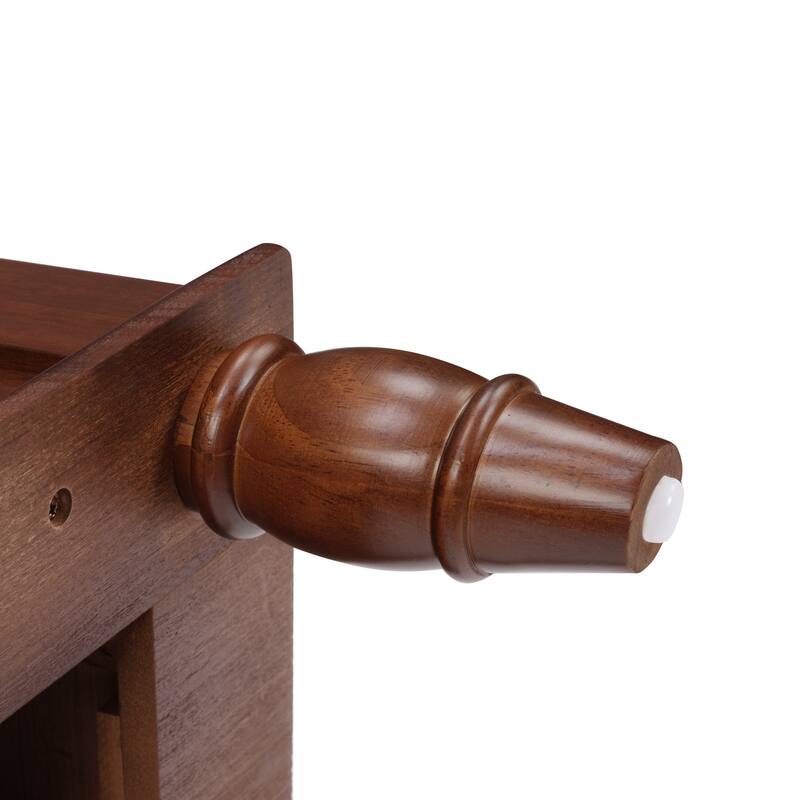 Vintage 54" Solid Wood Console Table with 6 Drawers and Shelf