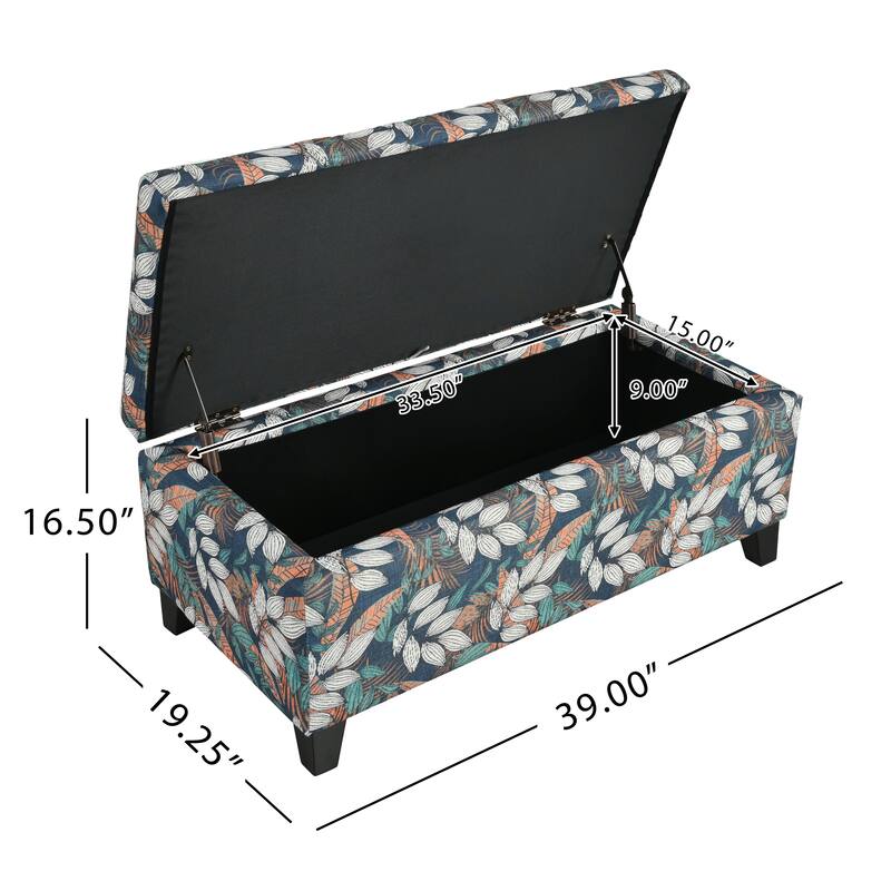 Storage Ottoman, Flower