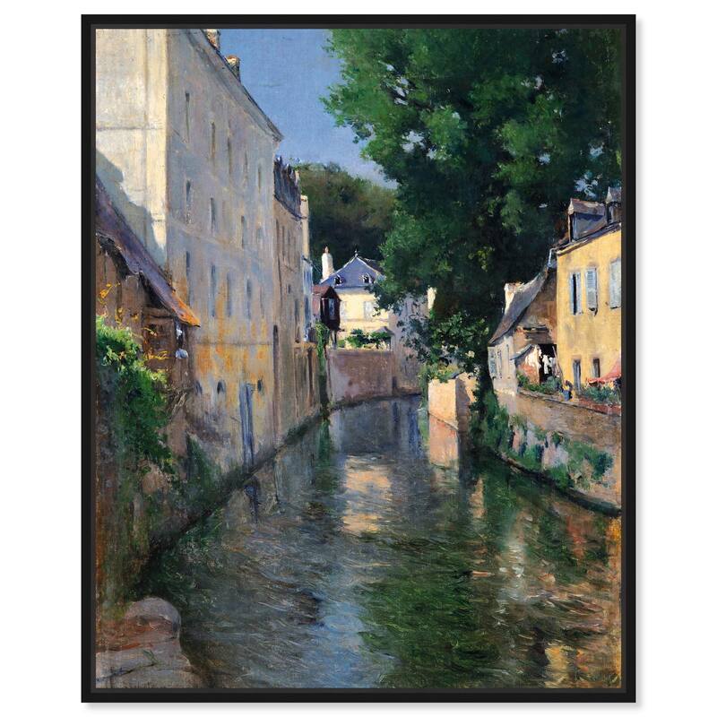 The River Isole Canvas by Art Remedy - Black - 30" x 36"