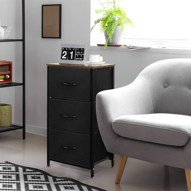 Nightstand with 3 Drawers