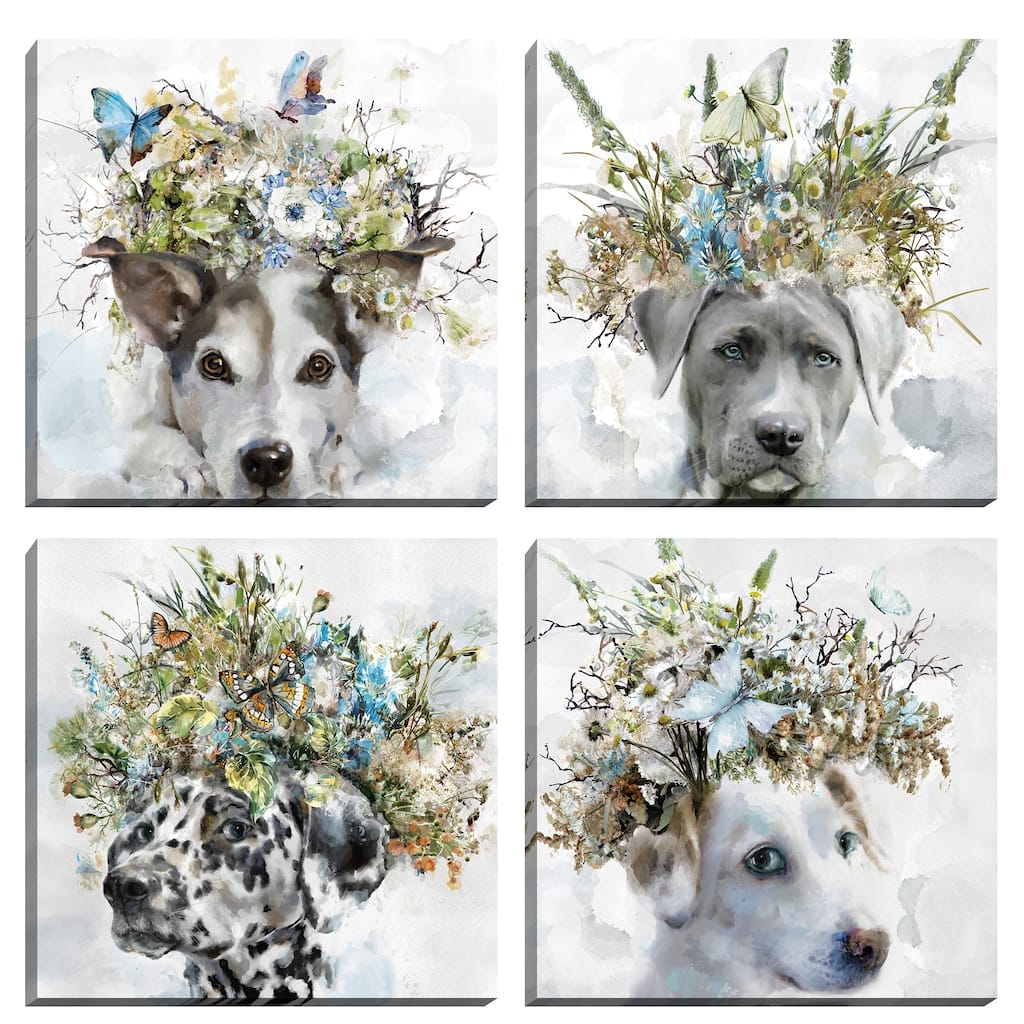 Earth Hounds I - IV by Studio Arts Canvas Art Prints