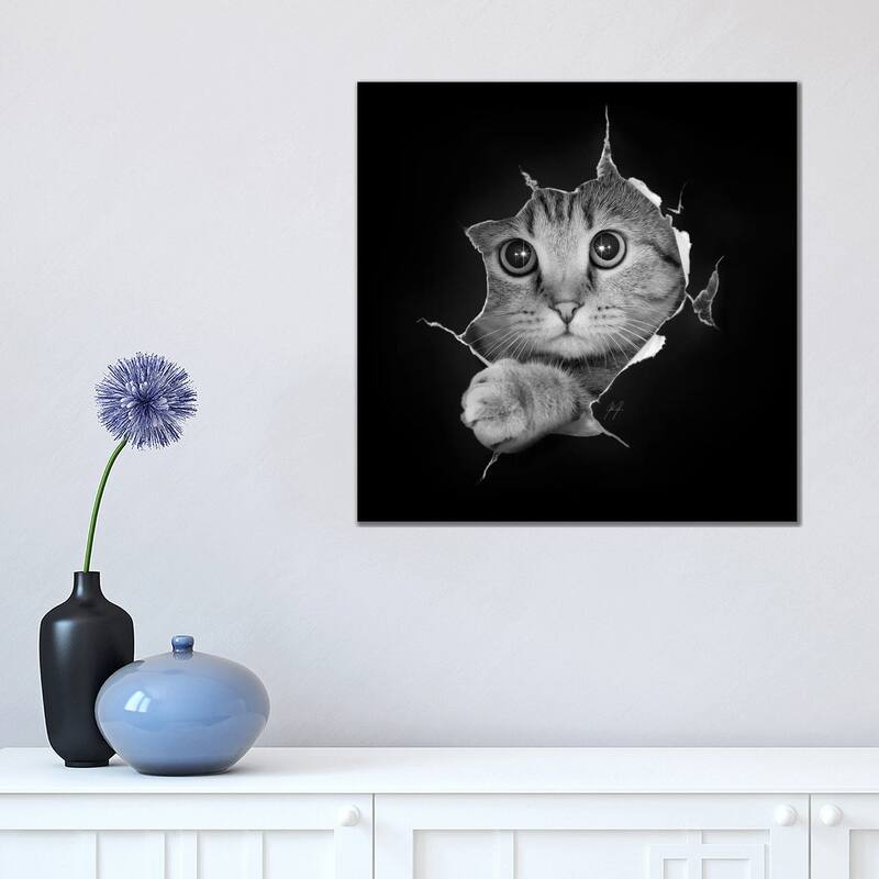 iCanvas "Just Checking" by Kathrin Federer Canvas Print - 18x18x1.5