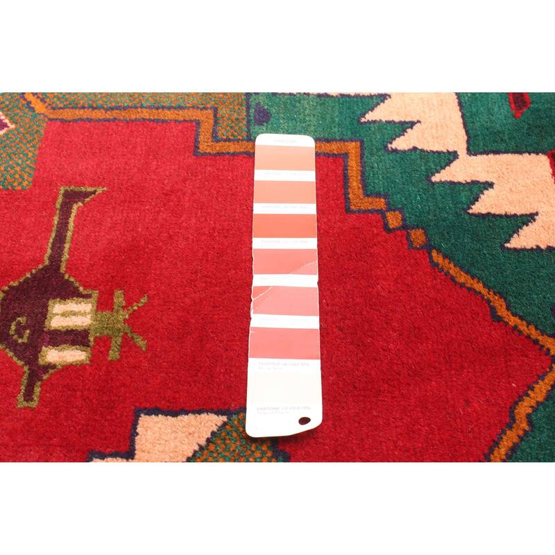 ECARPETGALLERY Hand-knotted Teimani Red Wool Rug - 2'11 x 4'11