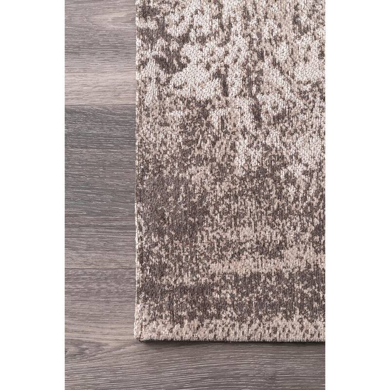 Nuloom Handmade Distressed Abstract Vintage Wool Area Rug