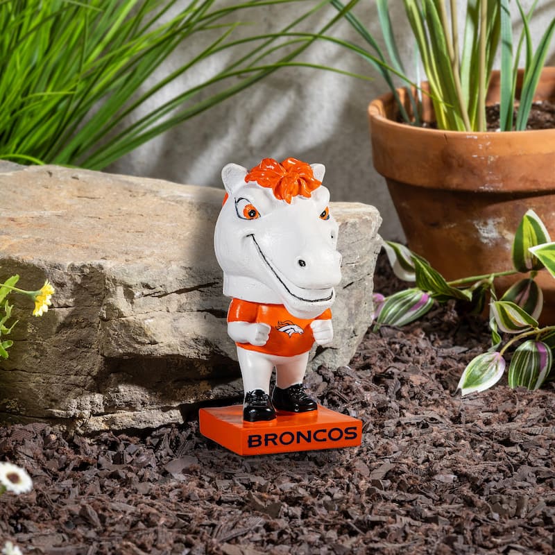 NFL Team Lil Big Head Resin Indoor/Outdoor Garden Desk Statue - Denver Broncos
