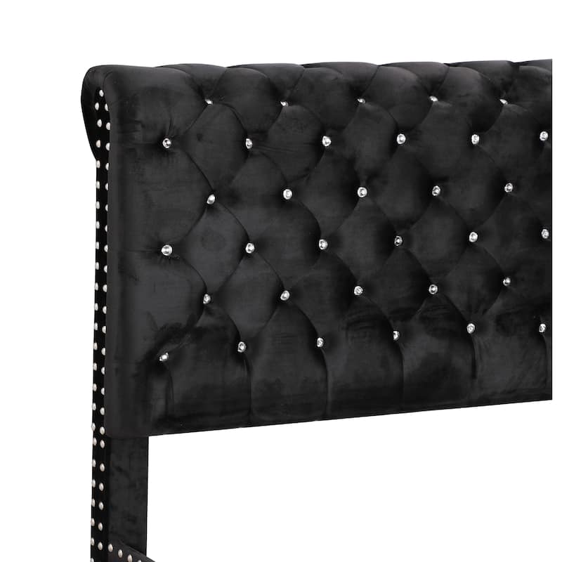 Glory Furniture Maxx Tufted Upholstered Bed